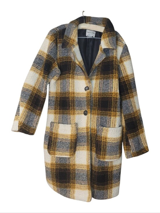Sabrina Lauren Jackets & Blazers - Sherpa Plaid Chore Jacket Fall Sabrina Lauren L